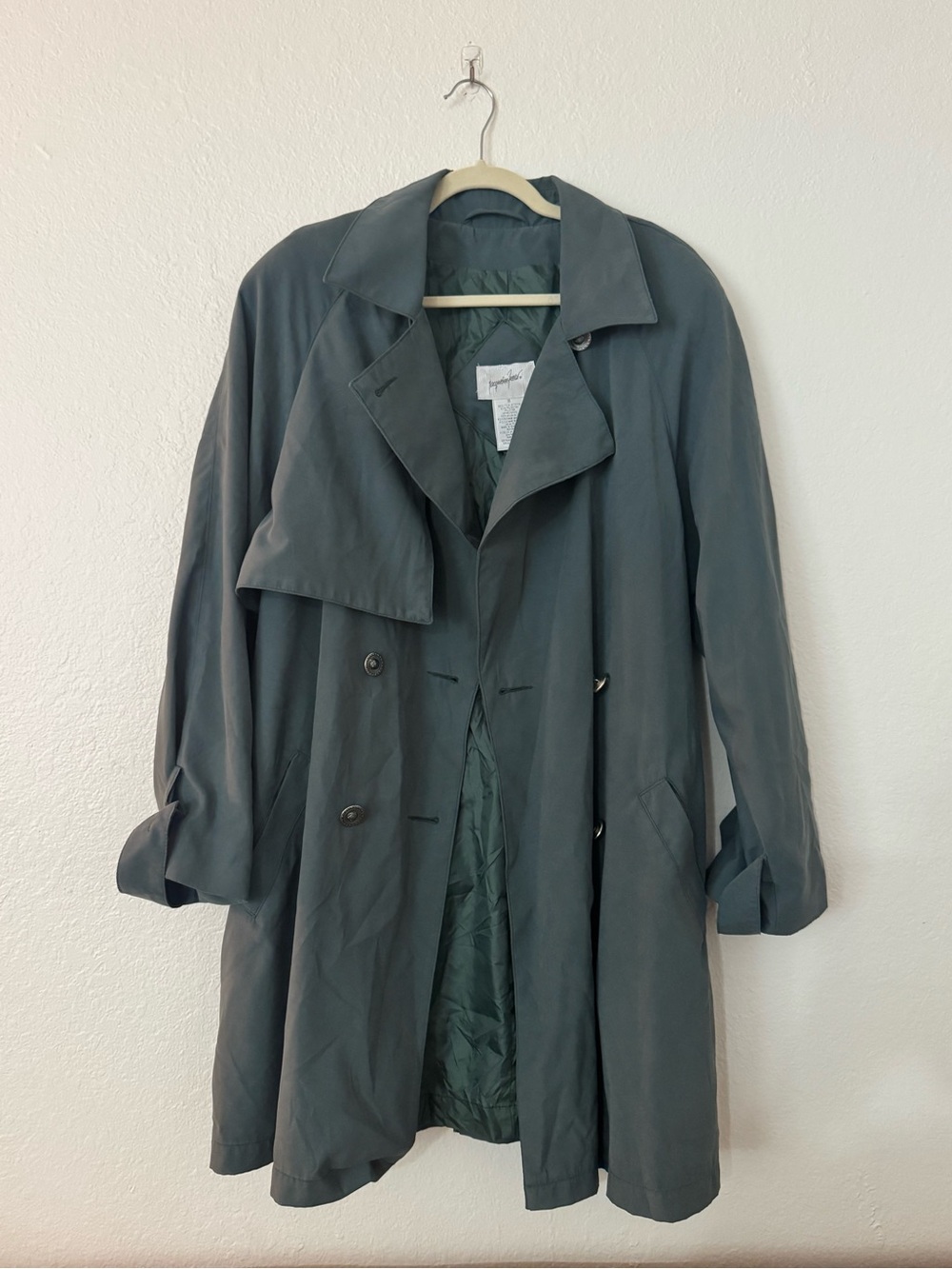 Jacqueline Ferrar Dark Green Trench Coat